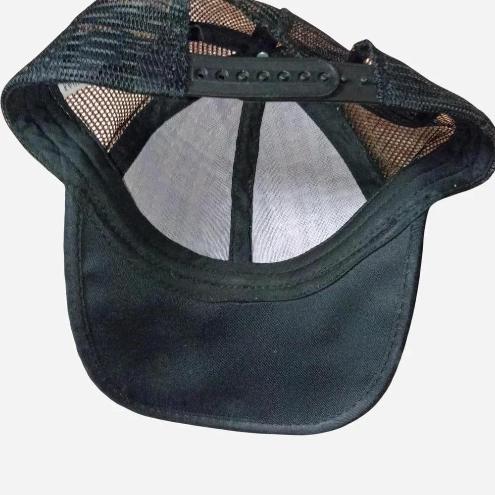 Durango Gold, Black & Brown Faux Snake Skin Trucker Snapback Cap Western Vibes